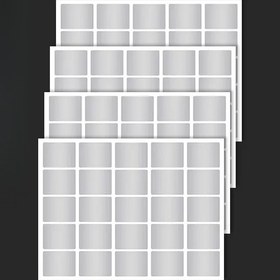 Resim 25/100/250 adet Su Geçirmez & Yağa Dayanıklı PET Etiketler - Gıda Kapları, Kavanozlar ve Mutfak Düzeni için Yeniden Kullanılabilir Kendinden Yapışkanlı Etiketler - Çok Yönlü Kara Tahta Etiketleri 