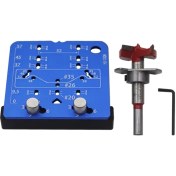 Resim VintageVo 35MM Menteşe Jig Kapı Dolapları Gizlenmiş Menteşe Deliği Şablonu Jig Alüminyum Alaşım Matkap Kılavuzu Bulucu Araçları Matkaplı (Yurt Dışından) 