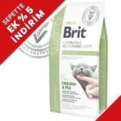 Resim Brit Veterinary Diets Diabetes Tahılsız Tavuk Bezelye Kedi Maması 2 Kg 