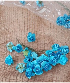 Resim Süsleme Için Mavi Kağıt Çiçek, Nikah Şekeri Çiçeği, Kağıt Gül 