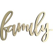 Resim Honmex Gömlek Ahşap Ev Dekorasyonu - Vintage "aile" Harf Duvar Stickerı, Stil 2, Rustik Ahşap Panel Deseni 