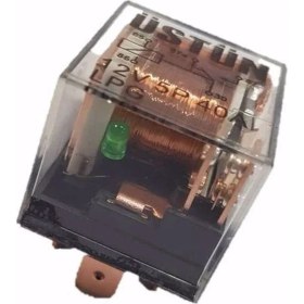 Resim Üstün Mini Röle Şeffaf 40 Amper 12V 5p Ledli Üstün 