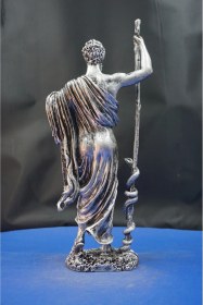 Resim Hipokrat Heykel Biblo Büyük Boy Hipokrat Heykeli, Doktor Ofis Hastane Dekoratif Aksesuar 33 Cm 