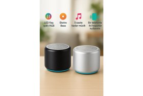 Resim Xiamoi 14 Uyumlu Bluetooth Hoparlör Ekstra Bass, LED Işıklı, Taşınabilir Mini Hoparlör 