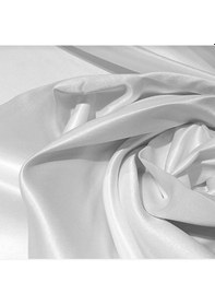 Resim Saten Beyaz Renk Güneşlik Perde Beyaz 