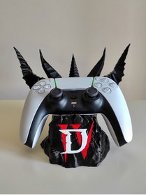 Resim GİT3D Diablo Dekoratif Kol Tutucu, Joystick Kumanda Standı, Xbox / PS4 / PS5 Uyumlu 
