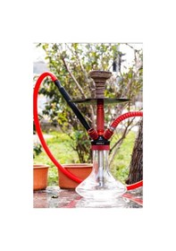 Resim Armadillo 4 Çıkışlı Sırt Çantalı Nargile Takımı Kırmızı 