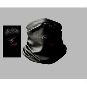 Resim Buffalo Siyah Beyaz Tasarımlı Motorcu Çok Amaçlı Outdoor Boyunluk Unisex Bandana Siyah 