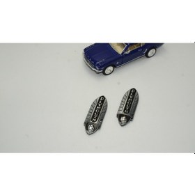 Resim Plymouth Classic 36 37 Krom Metal Çamurluk Logo Rozet 