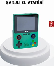 Resim 3.5 İnç IPS Ekranlı Taşınabilir Oyun Konsolu Ergonomik Çift Tetikli 