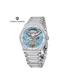 Resim Pagani Design Pd-ys028 42mm 100m Su Geçirmez, İskelet Otomatik Safir Kristal Işıkl Full Çelik Lüks Erkek Kol Saati Açık Mavi Diğer 