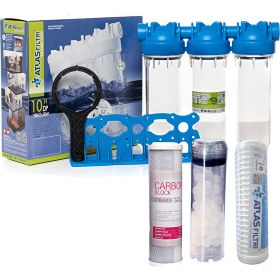 Resim Sulook Atlas 10''italyan 3'lü Kuyu Suyu Ve Bina Daire Girişi 3/4 Filtre 