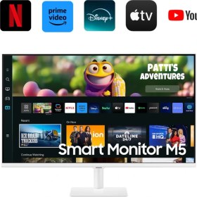 Resim Samsung Akıllı TV-Monitör 80CM Ekran 32" Wi-Fi Bağlantı 4ms 60hz 1920 x 1080 32'' M5 Smart Slim Monitör FullHD TV 32'' M5- Duvar Montaj Aparatı Hediyeli 