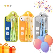 Resim Çocuklar için Dinozor Diş Fırçası Seti, Yumuşak Naylon Kıllar, Kaymaz Sap, Diş Eti Koruması, İlkokul Çocukları İçin İnce Başlık 3-12 Yaş, Unisex, Evde Diş Bakımı 