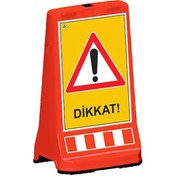 Resim Evelux Ultra Levhalı Uyarı Dubası Dikkat Levhası 