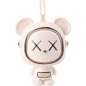 Resim Wondernest Uzay Usb Şarj Rüya Öğrenciler Mini Fan Boyun Askılı Ayı Pembe 