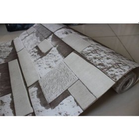Resim 3 Boyutlu Taş Desenli Duvar Kağıdı (449405115) 