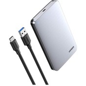 Resim Ugreen USB Type-C 3.1 Gen2 2.5 inç HDD SSD Alüminyum Harici Disk Kutusu Gri 