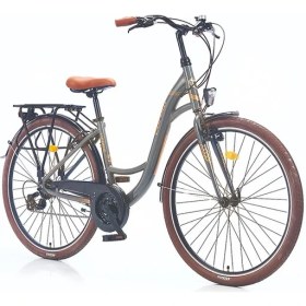 Resim Corelli Merrie 26 Jant Vb 44K 21V Şehir Bisikleti Gri-Kahve 