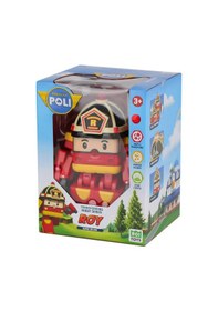 Resim Sesli Ve Işıklı Robocar Poli Büyük Transforming Robot Roy Rocky 