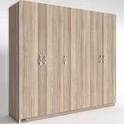Resim Kenzlife Gardırop 5 Kapılı Horozibiği 180*200*52 Crd Xlarge Kapaklı Gardolap Dolap 