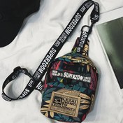 Resim 1 adet Basit Moda Seyahat, İş ve Spor için Crossbody Çanta, Hafif Hırsızlığa Karşı Göğüs Çantası Ayarlanabilir Askılı, Rastgele Harfler 