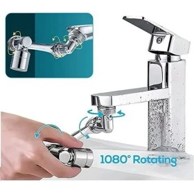 Resim AlanSansli 1080 Derece Dönebilen Robotik Musluk Başlığı Musluk Robotu 