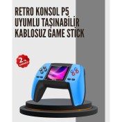 Resim Nostaljik Mini Gamepad | 520 Hazır Oyun, Tak ve Oyna 