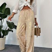 Resim 2025 Yeni Yüksek Kalite Retro Benzersiz Sıcak Damgalı Şık Çok Yönlü Günlük Uzun Pantolon Trendy Gevşek Kadın Pantolonları Nian Nian 