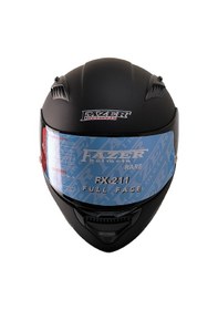 Resim Motosiklet Kask Ece 22.r06 Double Vizörlü Full Face Spoiler Motor Kaskı Mat Black Siyah 