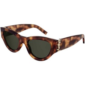 Resim Saint Laurent Sl M94 003 53 Kadın Çekik Kırçıllı Kahverengi Kemik Güneş Gözlüğü 