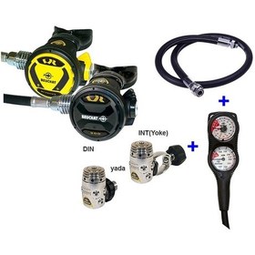 Resim Beuchat Regülatör Set Sport Vr300 Dın Ahtapot Konsol Bc Hortum 