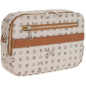 Resim Bilik Deri Monogram Gri/taba Kadın Çapraz Askılı Çanta İv Z-25-mn 001 