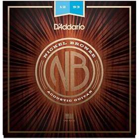 Resim D'Addario NB1253 Nickel Bronze Akustik Gitar Tel Seti 