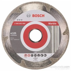 Resim Bosch - Best Serisi Mermer İçin Elmas Kesme Diski - 125 X 22,23 X 2,2 X 3 Mm 