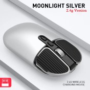 Resim Jingyi Küçük Orta El Mini Kablosuz Fare 2.4g Bluetooth Bilgisayar Dizüstü Dizüstü Macbook Pad Tablet Şarj Edilebilir Sessiz Mause (Yurt Dışından) 