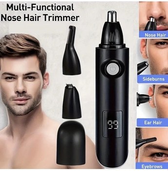 Honeybeeshop Hs Şarj Edilebilir Burun Kılı Makinesi Erkek Kadın Profesyonel Kuru Pil Taşınabilir Temizleyici