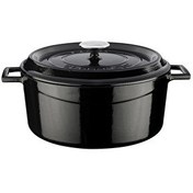 Resim Lava Trendy 28 CM Siyah Döküm Yuvarlak Tencere LV Y TC 28 K2 BL 