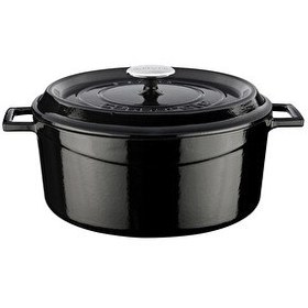 Resim Lava Trendy 28 CM Siyah Döküm Yuvarlak Tencere LV Y TC 28 K2 BL 