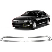 Resim Nova Krom Vw Passat B8 Krom Sis Farı Çerçevesi 2 Parça 2015-2019 Uyumlu 
