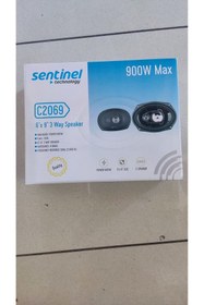 Resim Sentinel Oto Hoparlör 6x9 Oval 900W 6\"x9\" 3 Way Speaker Model : C 2069 