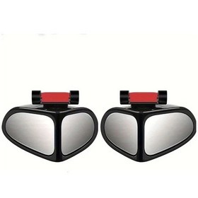 Resim Chuangyinshop 2 Adet 360 Derece Dönebilen Universal Siyah Yan Ayna Kör Nokta Ve Park Yardımcı Aynası 