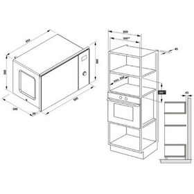 Resim Hafele Capella 25 LT Ankastre Mikrodalga Siyah 