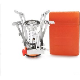 Resim Yifomall Hafif Taşınabilir Kamp Ocağı - Rüzgara Dayanıklı & Ayarlanabilir Alev Gümüş 