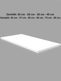 Resim 1 Adet Ahşap Raf - Suntalam Tekli Raf Kızıl-25x90 Cm Çok Renkli 