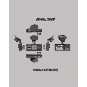 Resim Sbusshop G-Sensörlü 3'lü Kayıtlı Araç Kamerası - SB001M-48TNS4 
