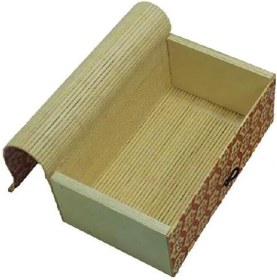 Resim VonaHome Bambu Kutu Organizer/saklama Kutusu Desenli - Aksesuar -18,5x14,5x7 Cm 