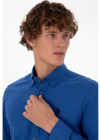 Resim U.s. Polo Assn. Erkek Mavi Gömlek Basic 50316721-vr212 Royal Blue 