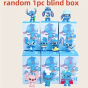 Resim Rastgele 1 adet/3 adet Stitch Figürü Blind Kutu, Karışık Renk PVC Anime Karakter Heykeli, Ev Dekorasyonu, Süsler, Mükemmel Doğum Günü Noel Hediyesi Gizem Kutusu Koleksiyon Karakteri, Zarif PVC Oyuncaklar ve Dekoratif Hediyeler, Benzersiz Şok Karakteri 