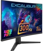 Resim CASPER Excalibur E27FVC-E 27" 300HZ 1MS 400NIT Fast VA Curved HDR10 Oyuncu Monitörü 